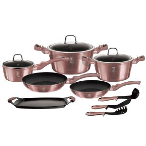 14-Piece Gourmet Cookware I-Rose Collection - BH/6044