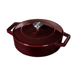 Cast Iron Casserole 26 cm Metallic Line Burgundy Edition - BH/6498