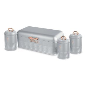 Bread Bin and Kitchen Canister Set Moonlight Collection - BH/6755