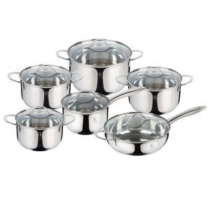 12-Piece Cookware Set Silver Jewellery Collection - BH/6661