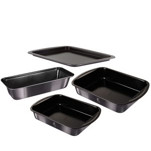 4-Piece Baking Tray Set Carbon Pro Collection - BH/7622