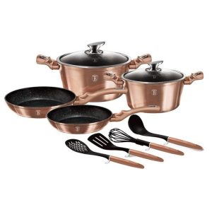 10-Piece Cookware Set Rose Gold Edition- BH/6142