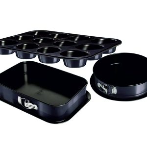 3-Piece Baking Mold Set Metallic Line Carbon Pro Edition - BH/7637