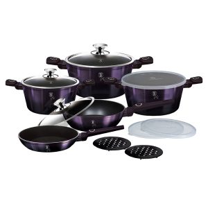 13-Piece Cookware Set Purple Eclipse Collection - BH/7143